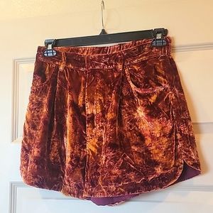 Free People Sky's the Limit Free People Velvet Shorts